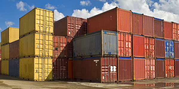 Depósito de contenedores, Almacenamiento de contenedores
